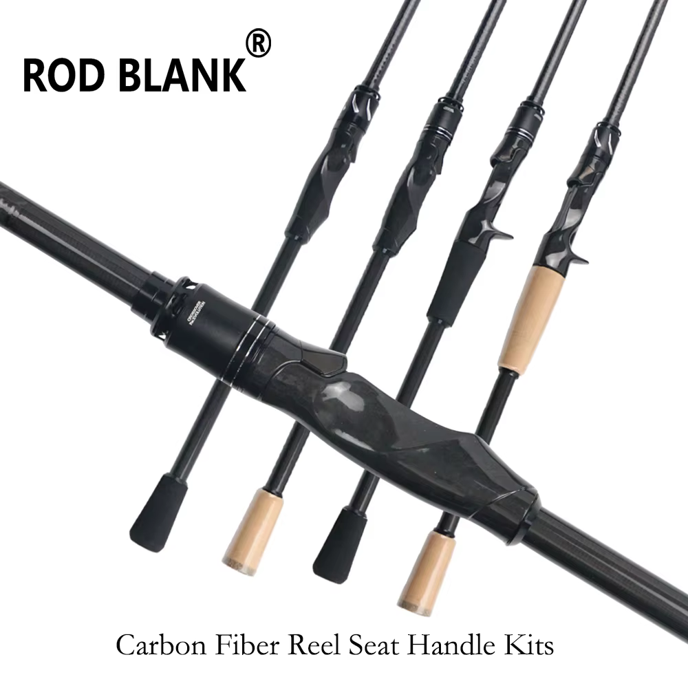 Kit reparación caña pescar – Asiento fibra carbono y mango corcho - imagen 2