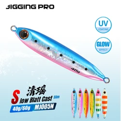 Blatt Cast Slim Shore JIGGING PRO Señuelo jig metal 40-60 g de pesca