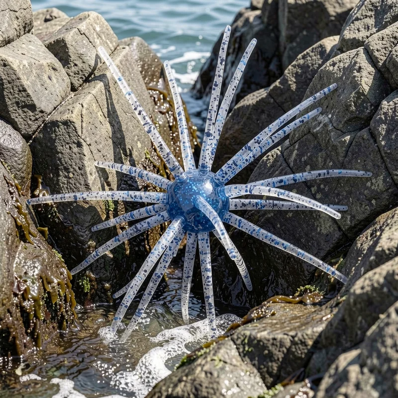 Señuelos blandos PVC erizo de mar realistas para agua salada - imagen 2