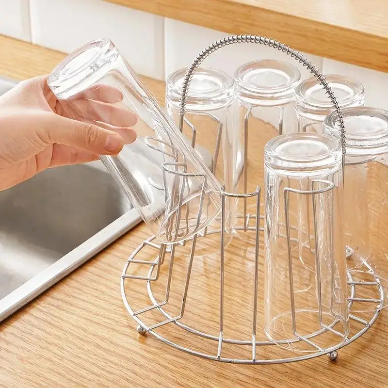 Portavasos metálico para organizar tazas