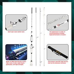 BIUTIFU Caña ultraligera XUL de carbono para spinning y trucha
