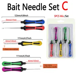 Agujas para boilies de carpa inox: taladro de cebo y empalme