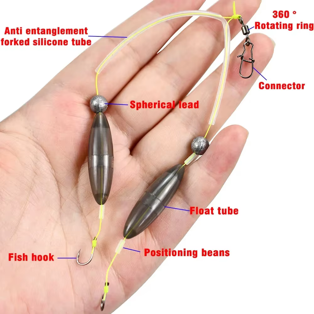 Flotador antienredos para carpa – Kit con gancho rebounds