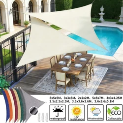 Toldo triangular impermeable para camping y terraza, protección solar