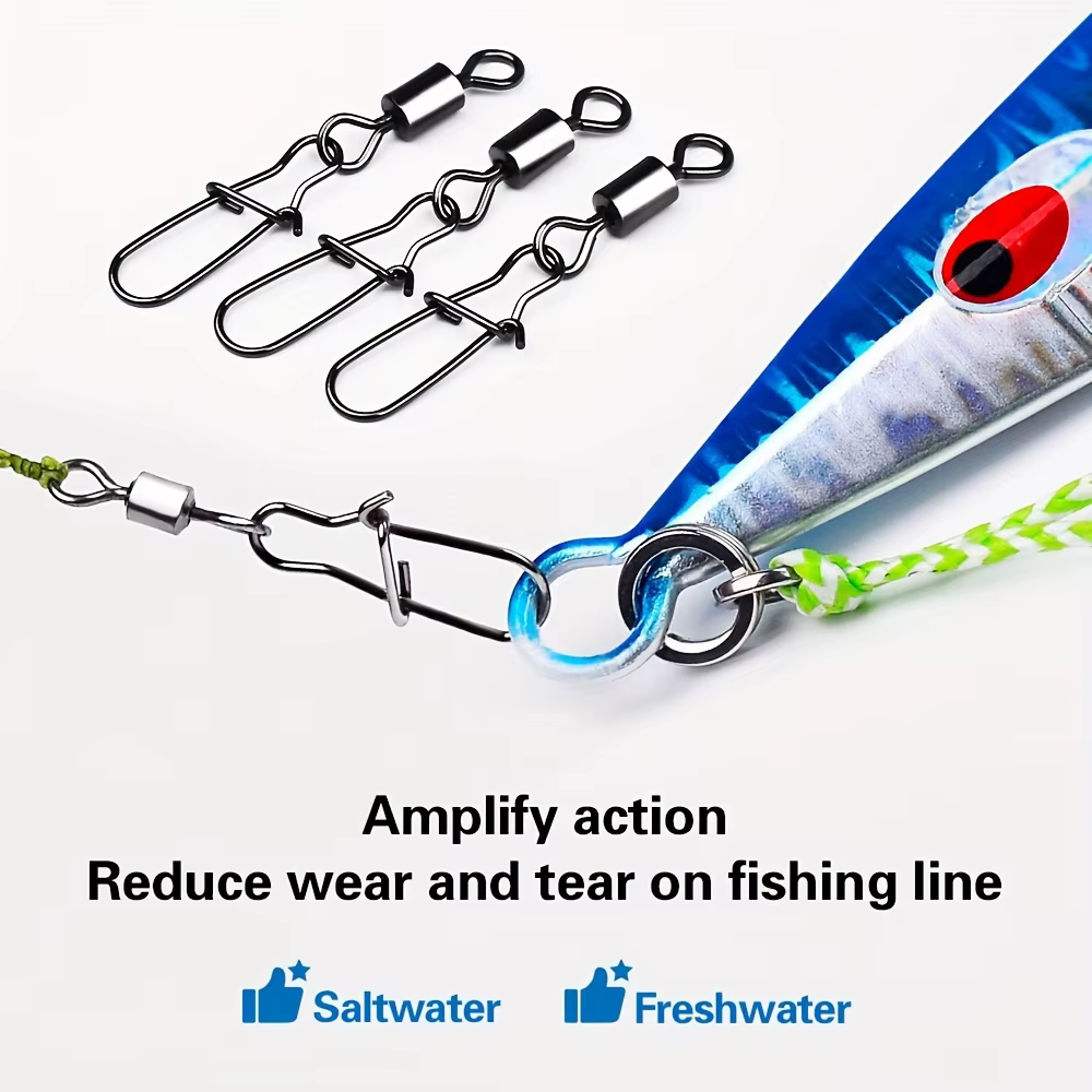Emerillones de pesca con rodamiento de bolas de acero inoxidable - imagen 5