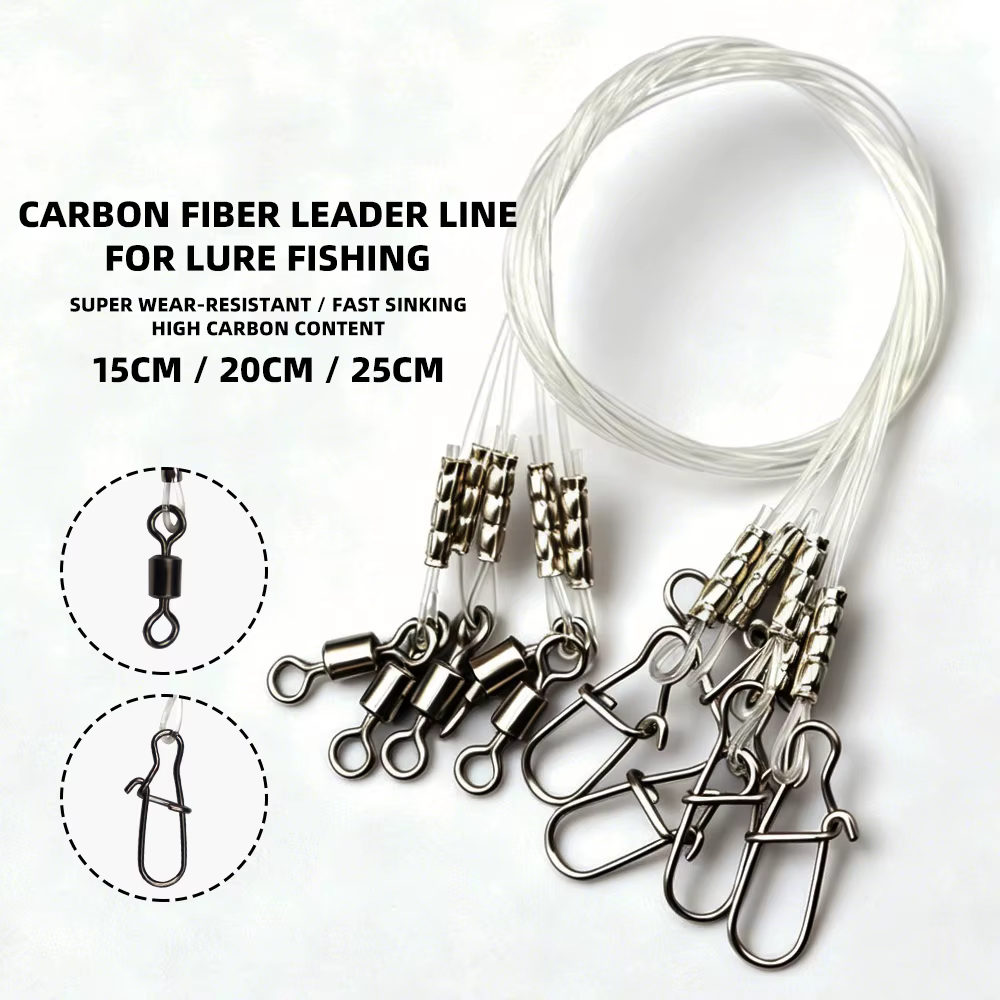 Línea fibra de carbono anti-enredos ZYZHE – agua salada y dulce - imagen 4