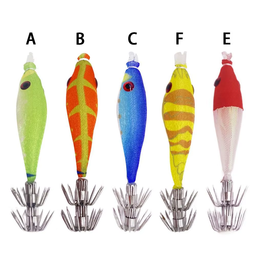 Spinnerbait Noctilucente – Jig calamar con vinilo y madera - imagen 3