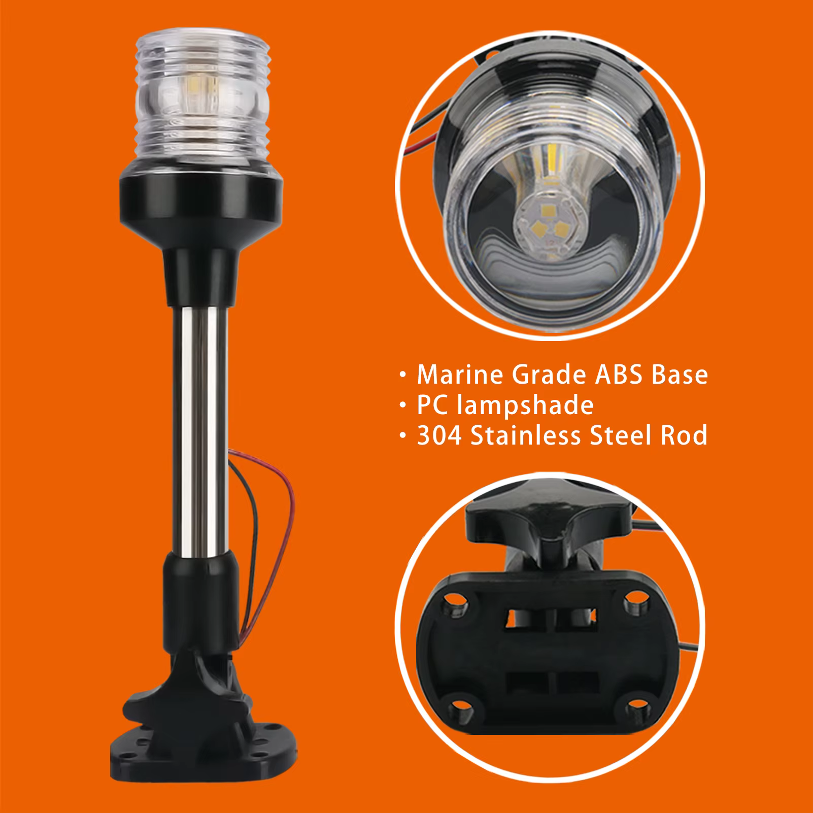 Luz LED plegable de anclaje – Ideal para pesca desde barco - imagen 2