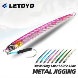 LETOYO Jig metálico con lanzamiento para agua salada – lubina