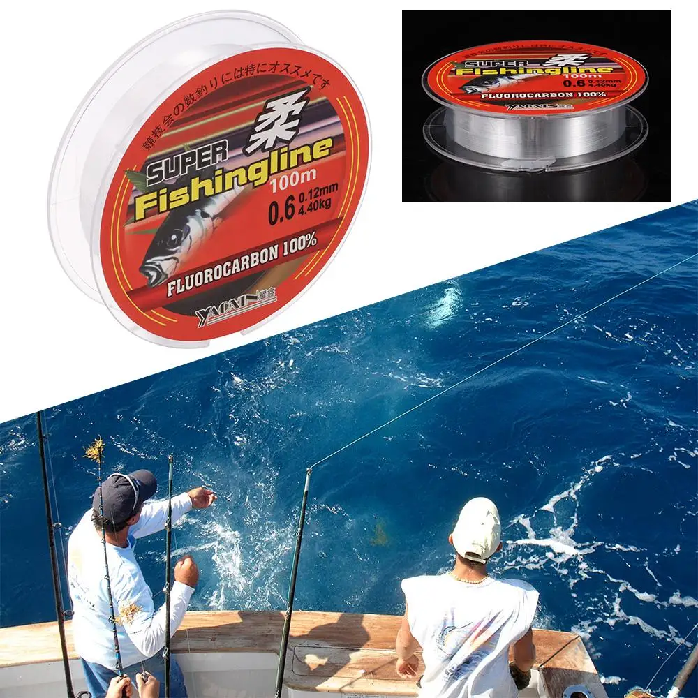 Fluorocarbono PA monofilamento de nylon cuerda de pesca resistente premium - imagen 3