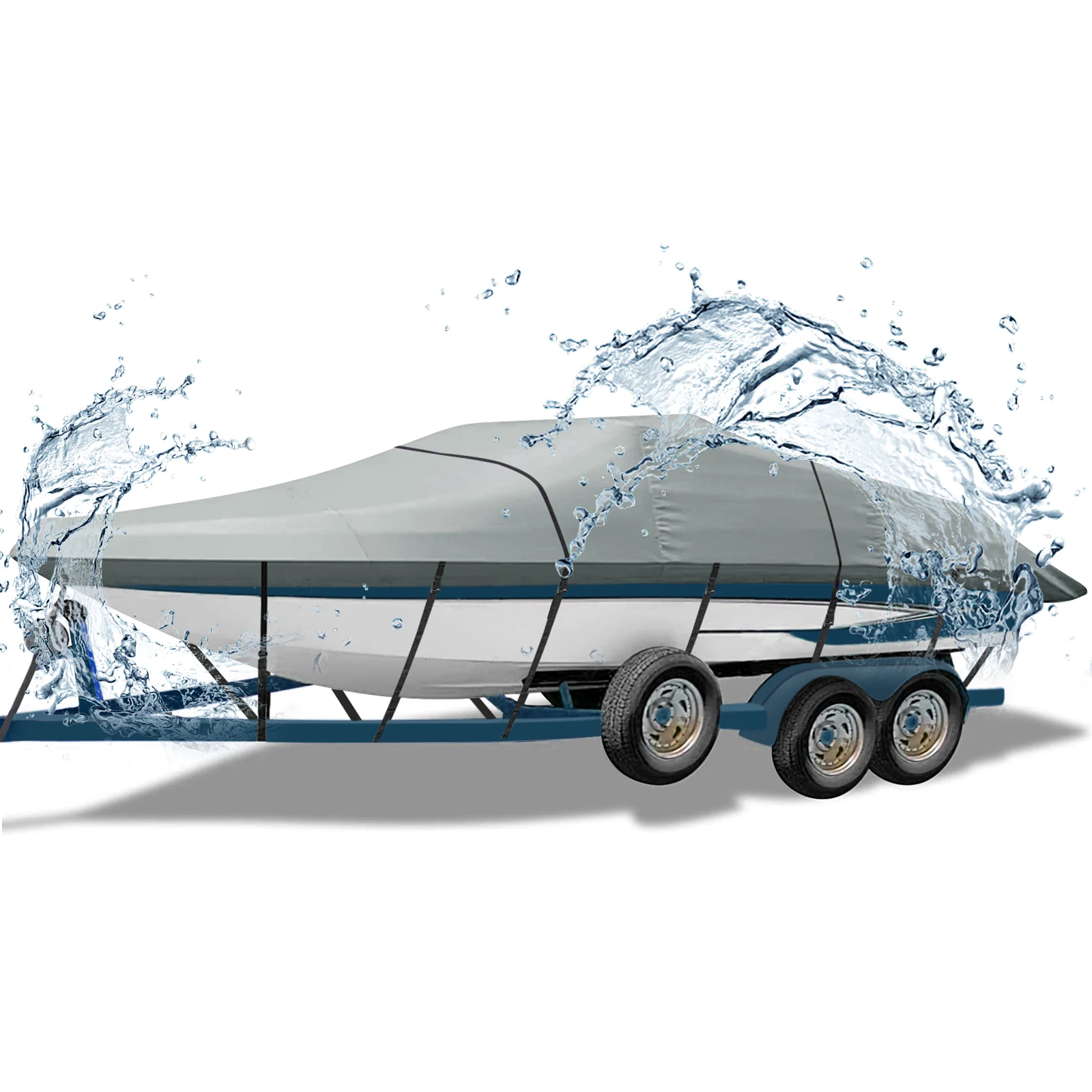 Funda protectora para barcos instalada