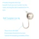 Anzuelo Jig Head con bola redonda para vinilo y gusanos blandos - imagen 5