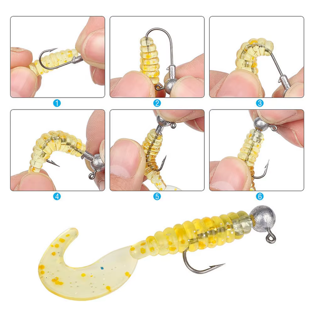 Anzuelos Jig Head con púas y bola redonda 1-20g para vinilo - imagen 4
