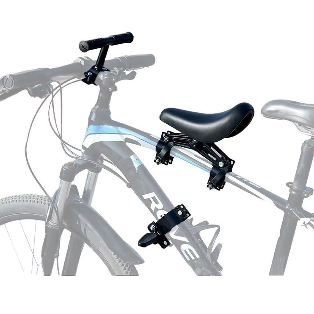 Silla infantil delantera para bicicleta con pedales y manillar - imagen 4