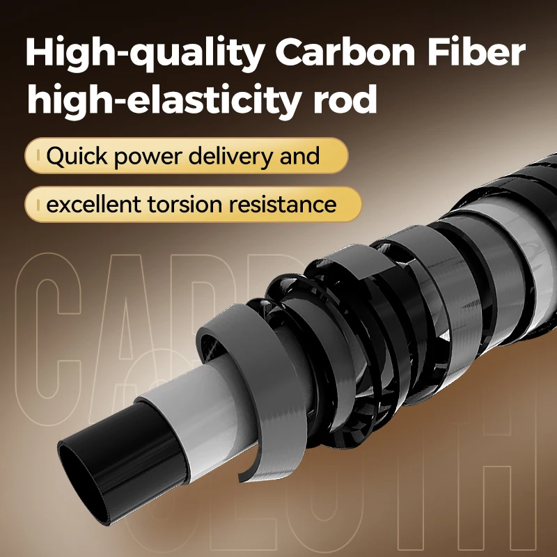 WEIHE Caña telescópica ultraligera de carbono para agua salada - imagen 4