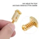 Soportes trémolo metálicos dorados con resorte y tornillos - imagen 2