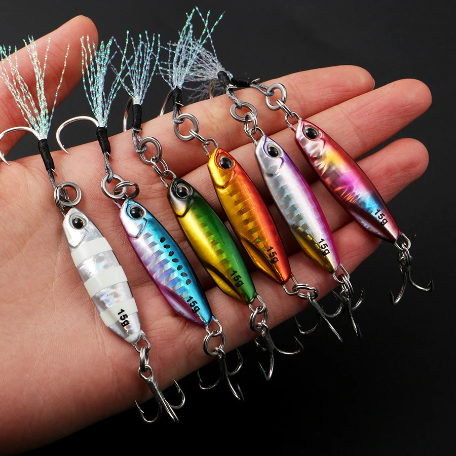 CASTFUN Metal Jig Cuchara de arrastre para lubina agua salada - imagen 2