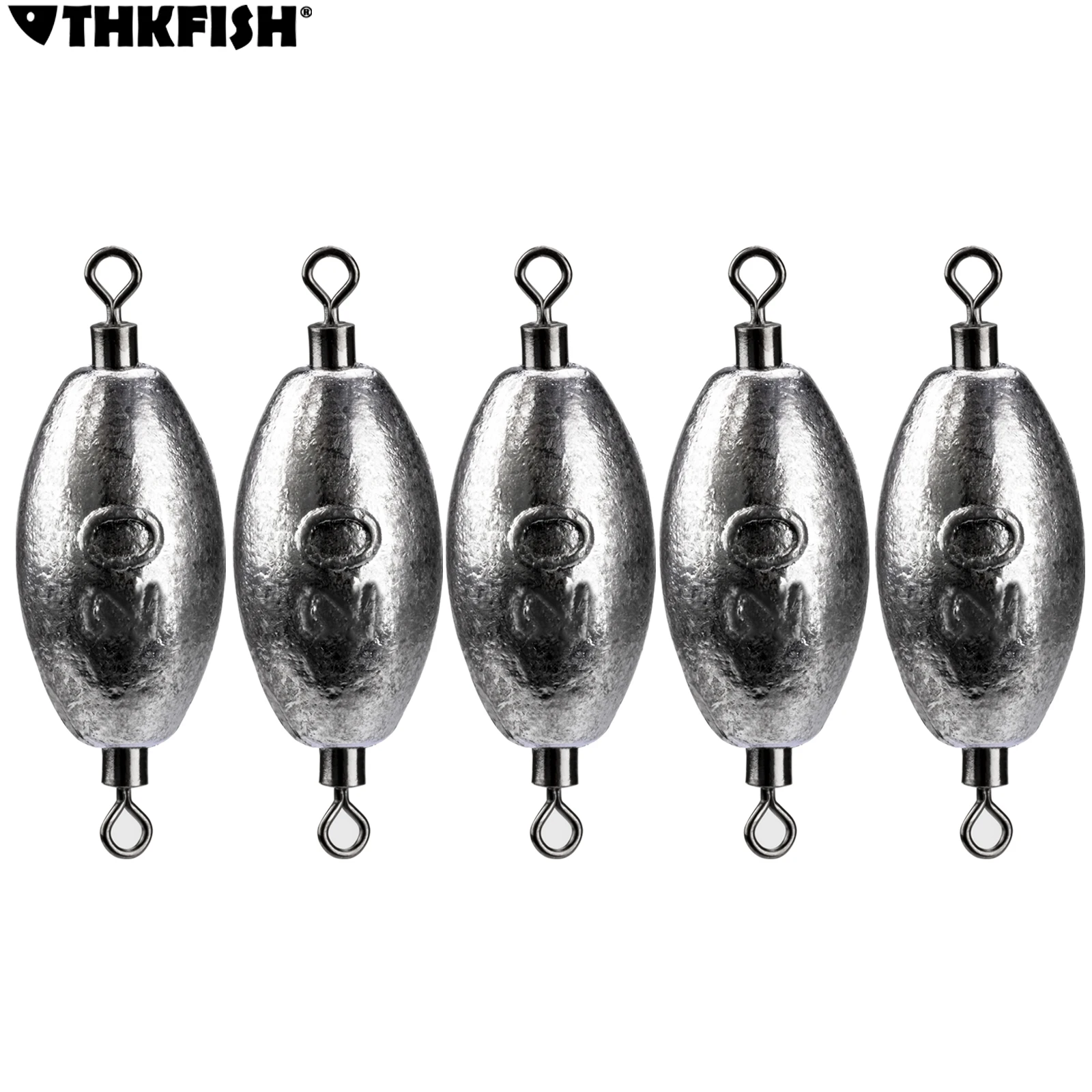 Plomos Drop Shot THKFISH – Ovalados con rótula giratoria para mar - imagen 2