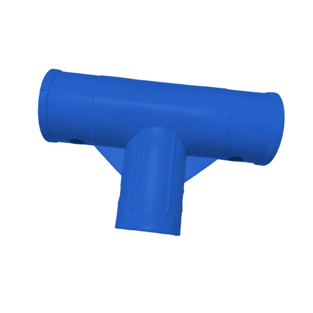 Conector en T de polipropileno para piscina detalle