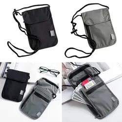 Portadocumentos RFID impermeable de nailon para pasaporte y DNI