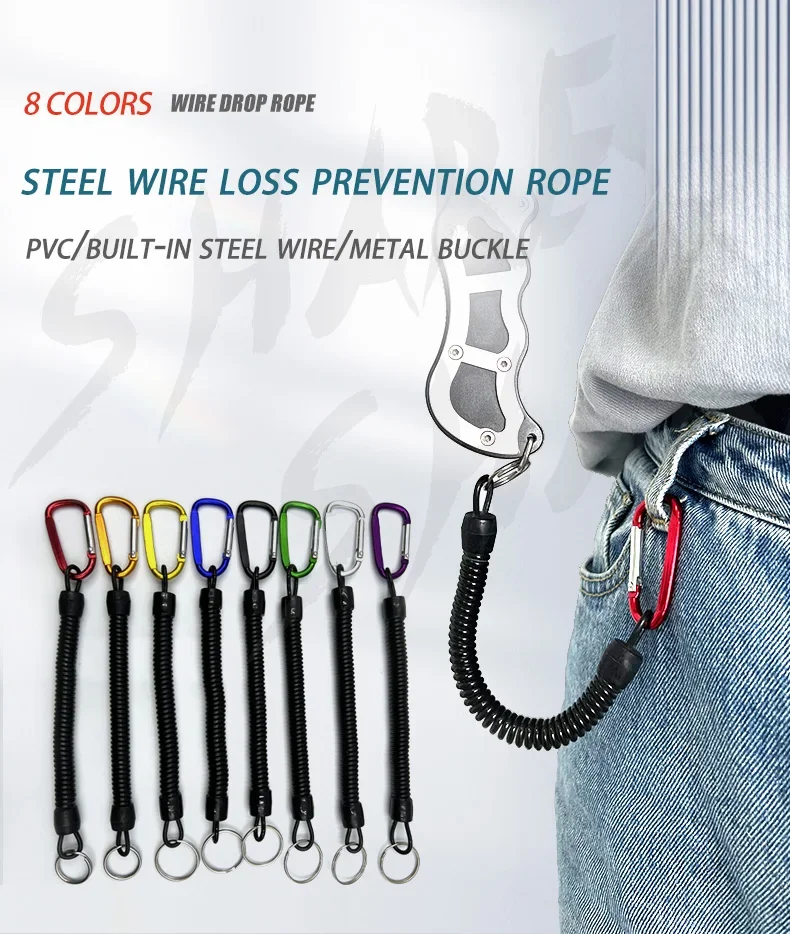 Cuerda retráctil ShareShark con hebilla de aluminio
