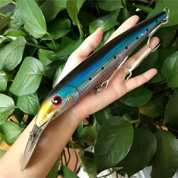 Señuelo Minnow Flotante de Acero para Lubina, Lucio y Mar