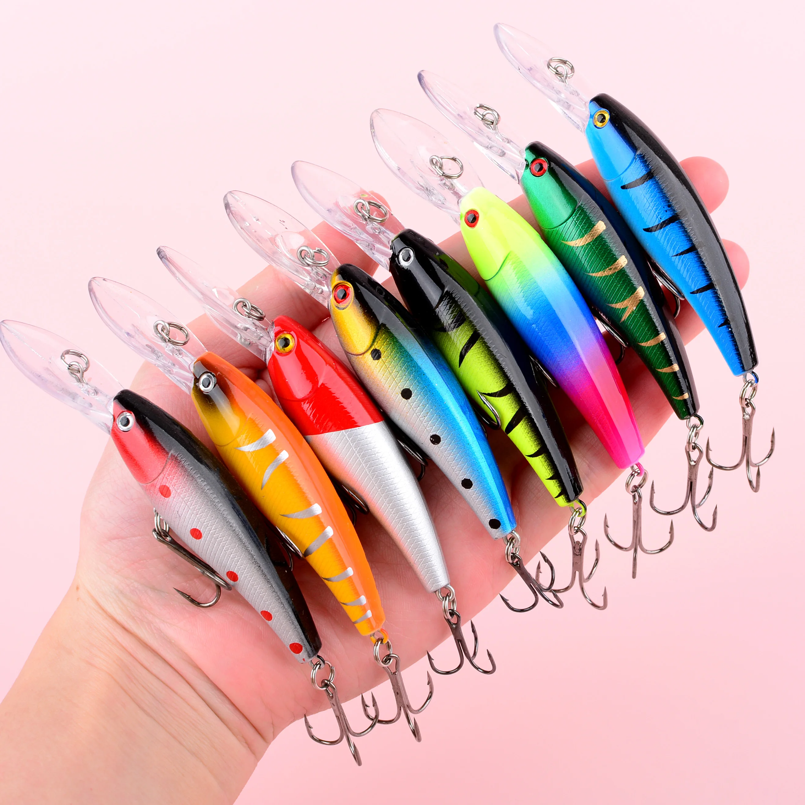 Señuelo duro estilo jerkbait/wobbler para pesca en profundidad