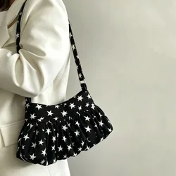 Bolso bandolera plisado niña – Estampado lunares encaje gran capacidad