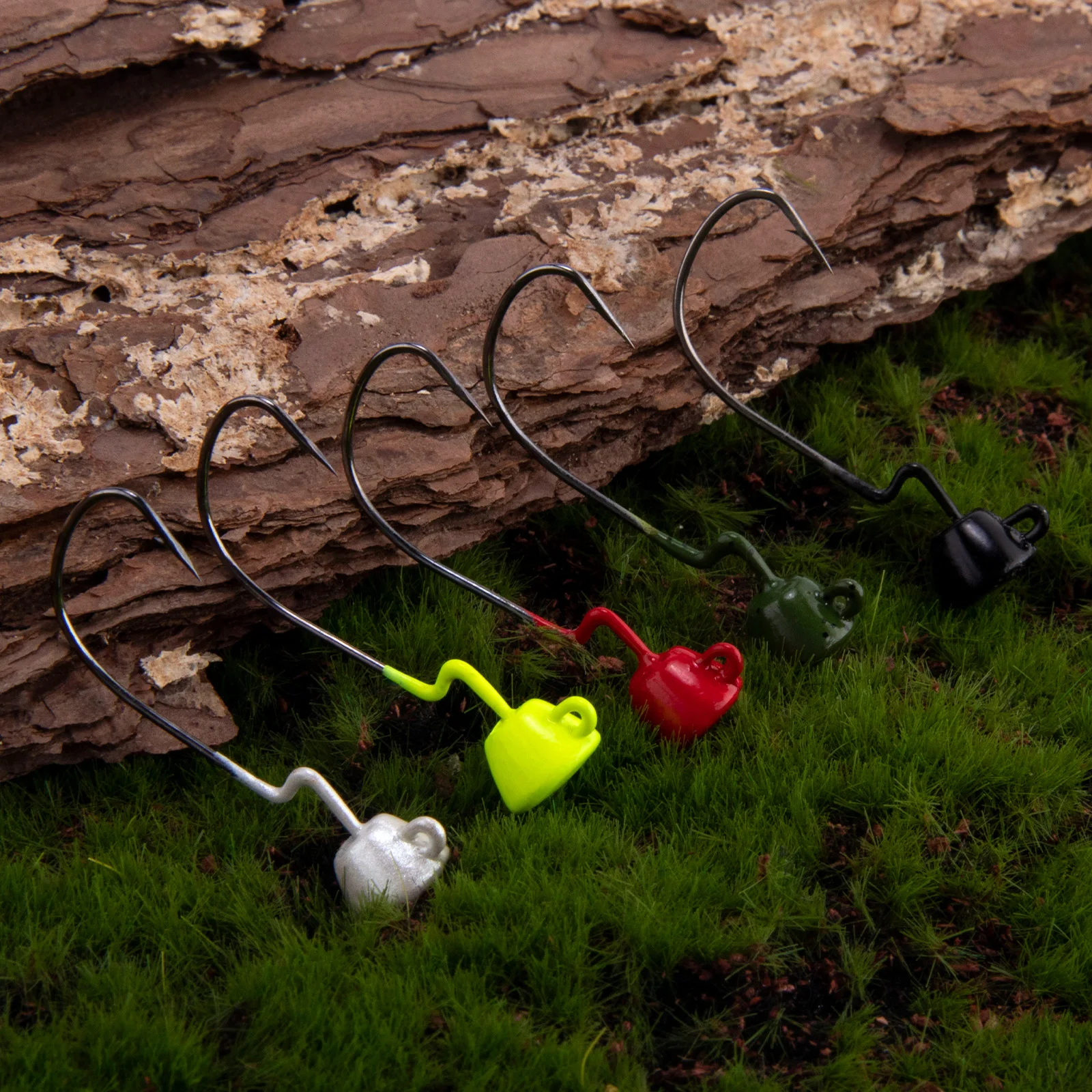 Jig Heads Ned Rig con púas para vinilo, vástago largo - imagen 4