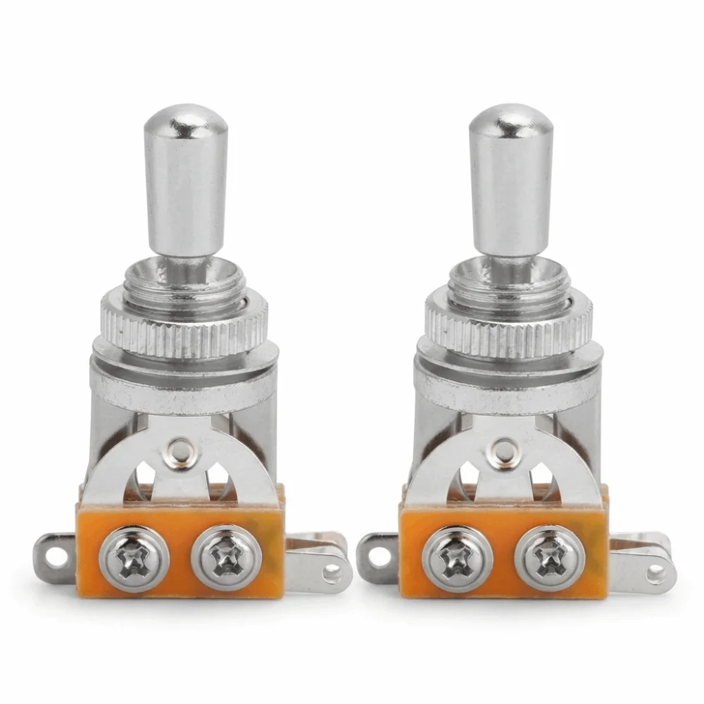 Selector de pastillas 3 vías para guitarra eléctrica plateado/dorado - imagen 4