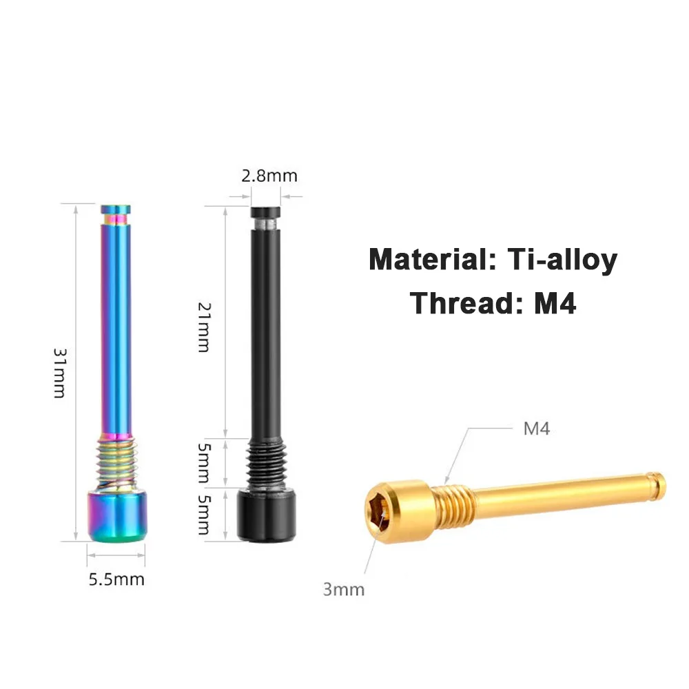 Tornillos de freno de disco para pinza Caliper de titanio - imagen 4