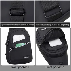 Bolso de pecho ajustable para ciclismo hombre, cruzado ligero