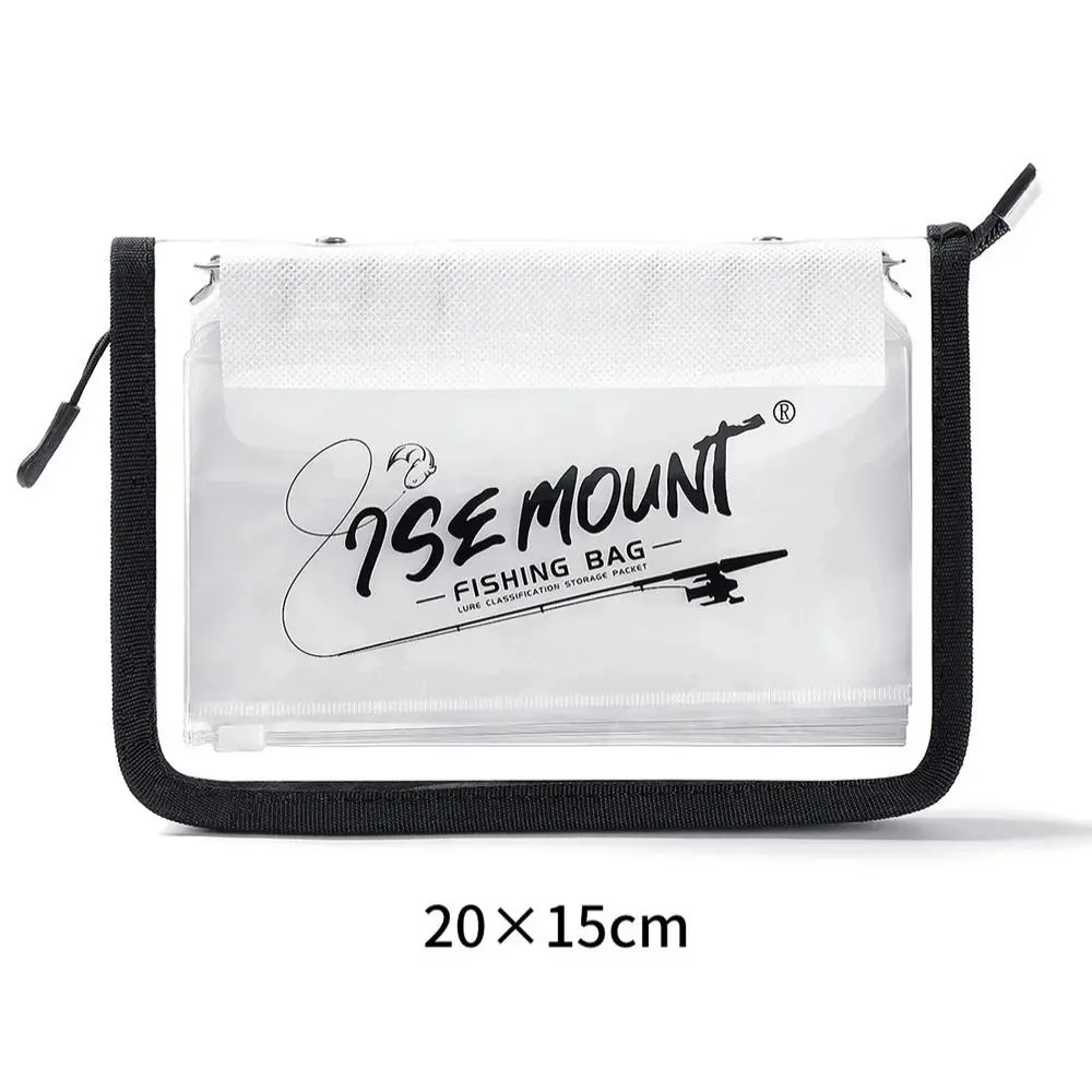 Bolsa de señuelos transparente de PVC con divisoria A6