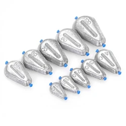 Plomadas de plomo con tubo plástico plano para pesca