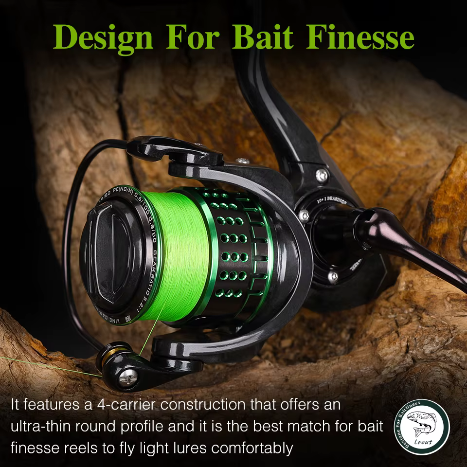 TSURINOYA Línea PE H4 Bait Finesse 4 Weaves para Trucha - imagen 5