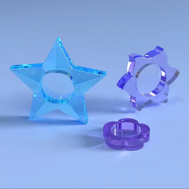Molde de silicona para resina epoxi candelabro