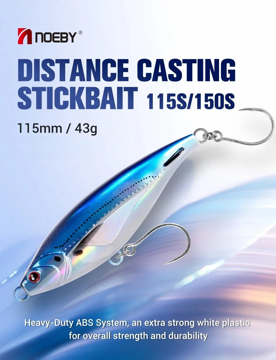 Pack de cuatro señuelos stickbait Noeby