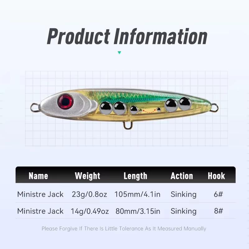LEYDUN Ministre Jack Stickbait hundente para lubina - imagen 5