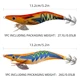 ShareShark Cebo de camarón luminoso con anzuelo para calamar - imagen 3