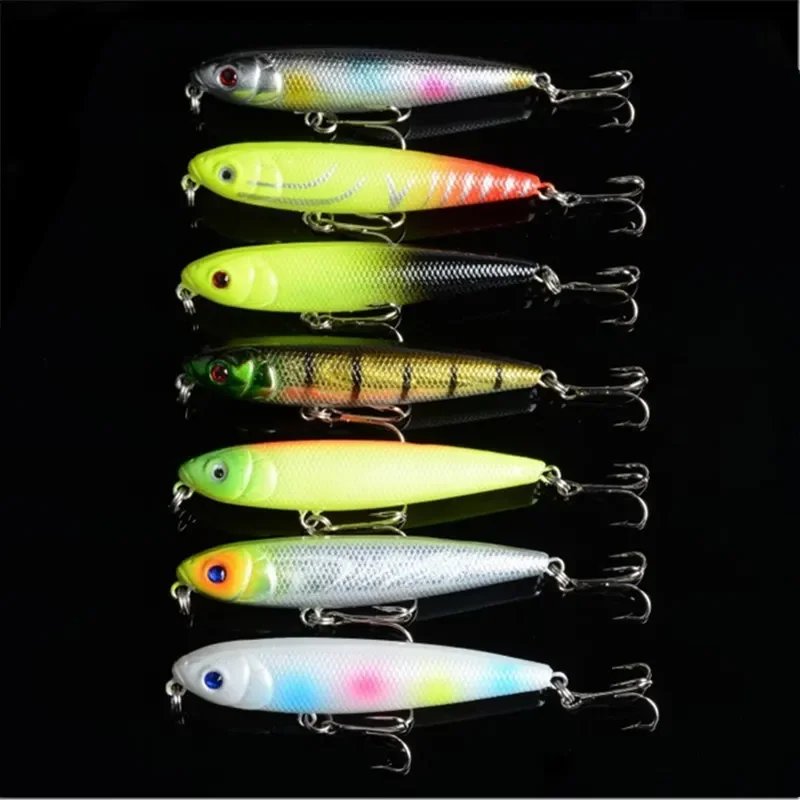 Señuelo Topwater tipo lápiz crankbait swimbait duro para lubina - imagen 4