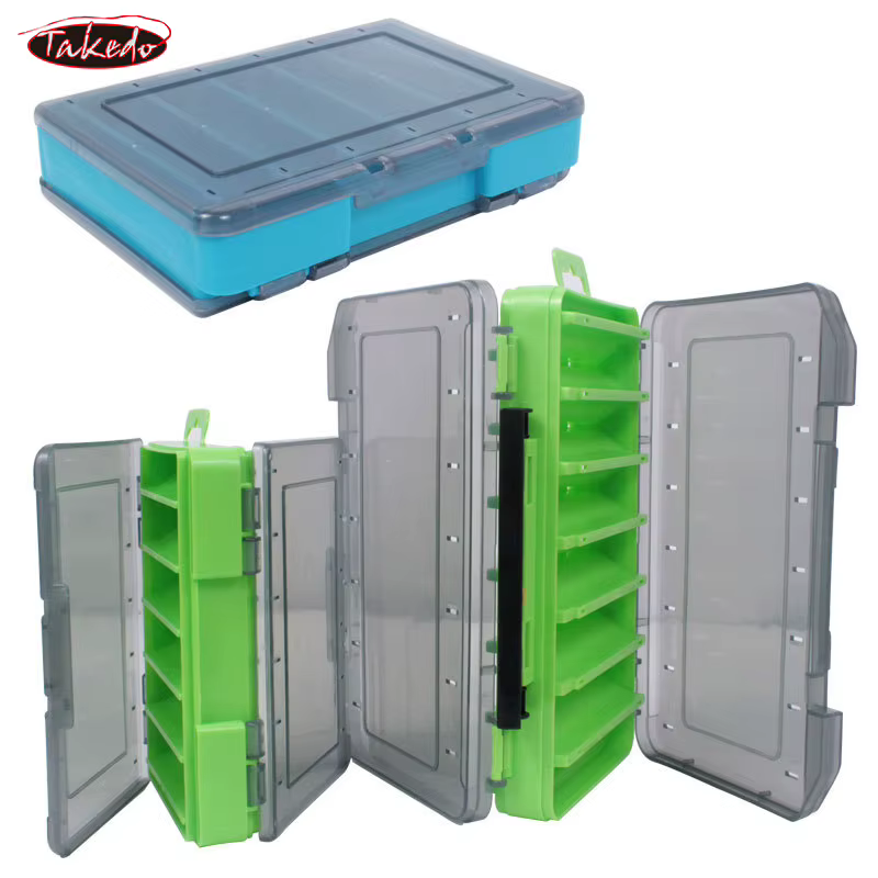 Organizador de señuelos TAKEDO JYL03 – Caja impermeable 2 departamentos para carpa - imagen 2