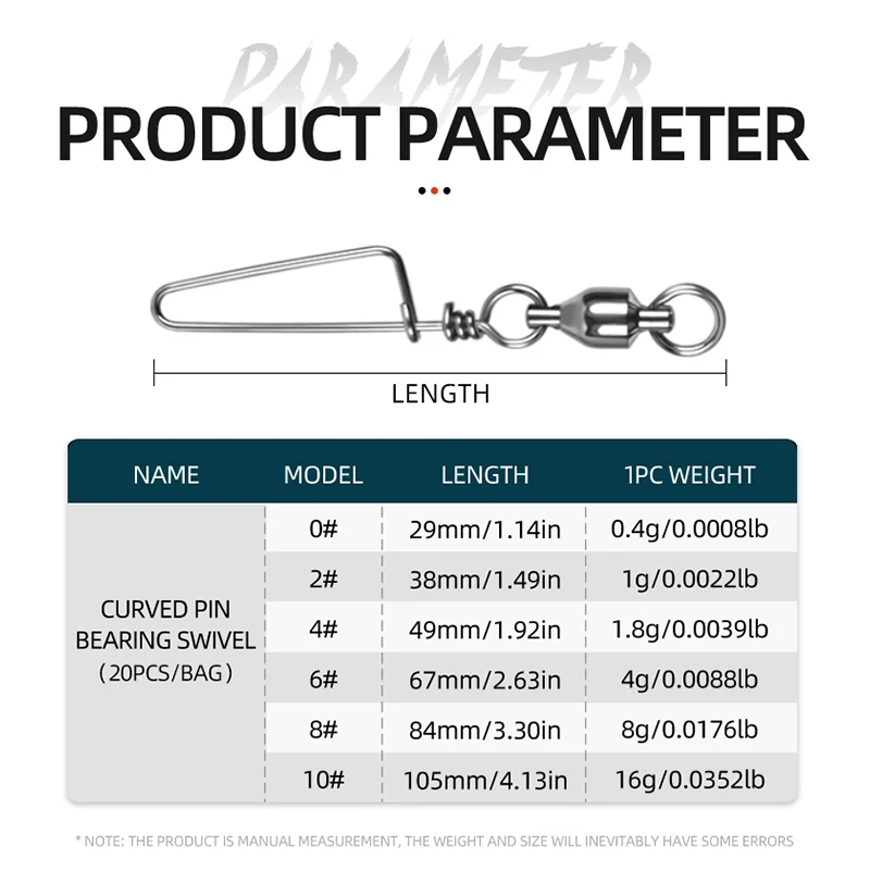 ShareShark Conectores giratorios con rodamiento de acero inoxidable - imagen 5