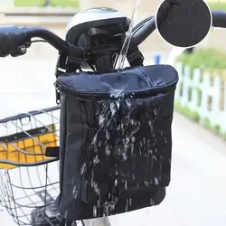 Bolsa impermeable extraíble con cremallera para manillar de bici