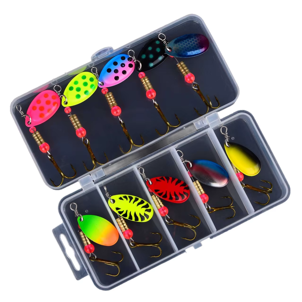 Spinner metálico Parker – Señuelo giratorio con anzuelo para pesca - imagen 3