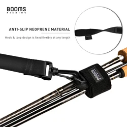 Booms pesca RS4 correa de transporte para caña Sling negro