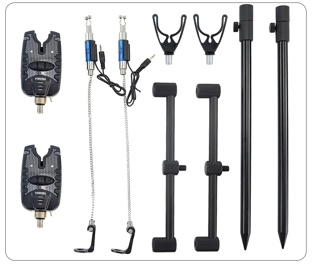 Componentes del set para 3 cañas