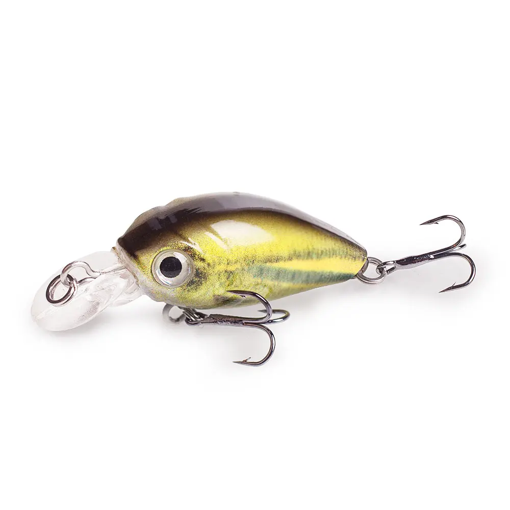 Hanlin Mini crankbait flotante duro para lubina, señuelo minnow - imagen 5