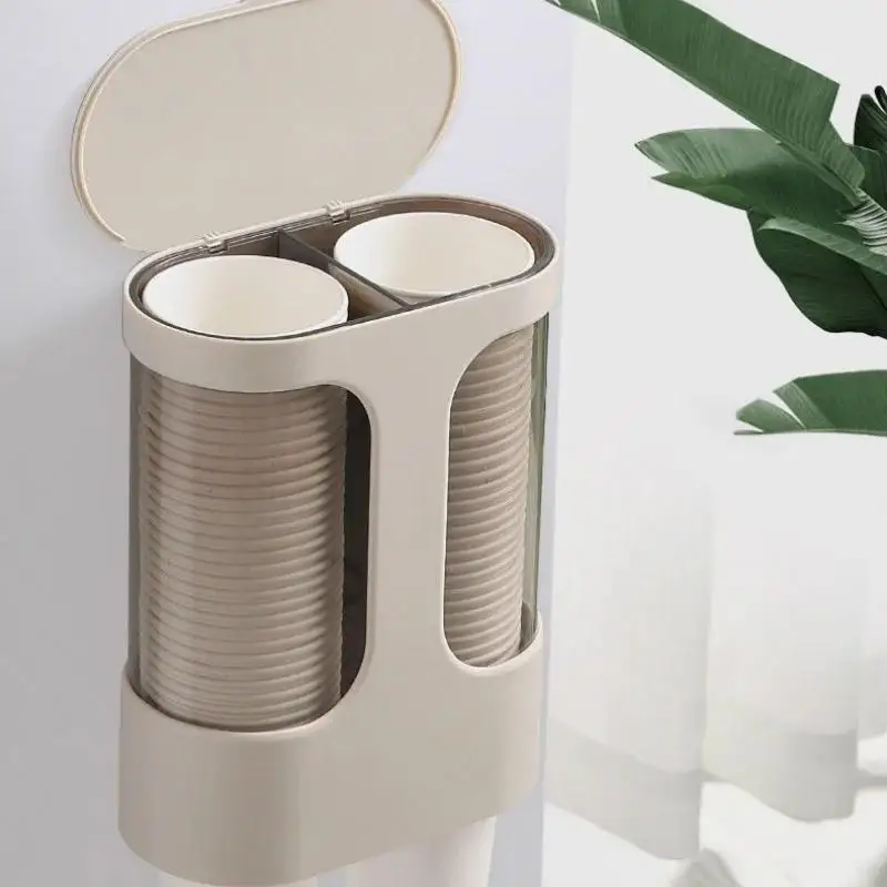 Soporte para vasos de pared automático con dispensador para cocina - imagen 4