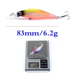 Minnow Crankbait 8,3cm – 6,2g ojos 3D