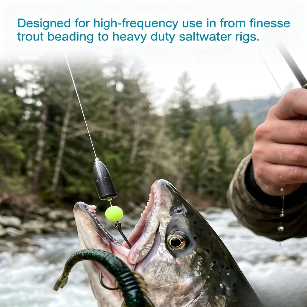 Cuentas de pesca brillantes en la oscuridad redondas para señuelos - imagen 5